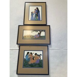 Virginia A Stroud Art Prints Framed Native‎ American Women Kids 70's Western